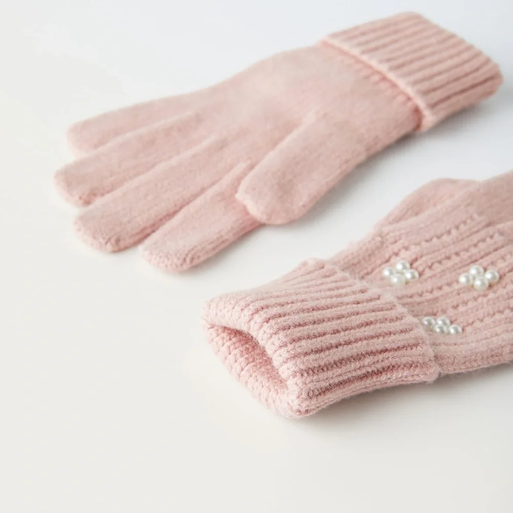 ✨SALE ✨ ZARA KNIT GLOVES WITH PEARLS ✨SALE ✨